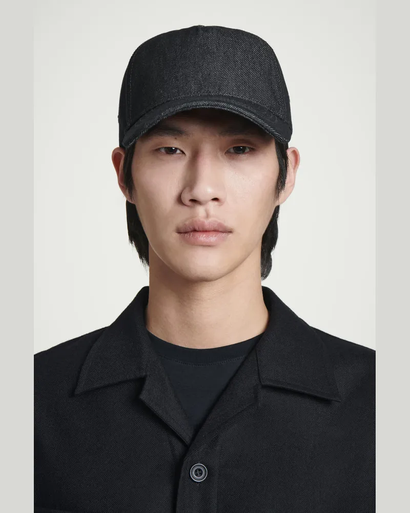 COS Basecap Aus Denim Blau