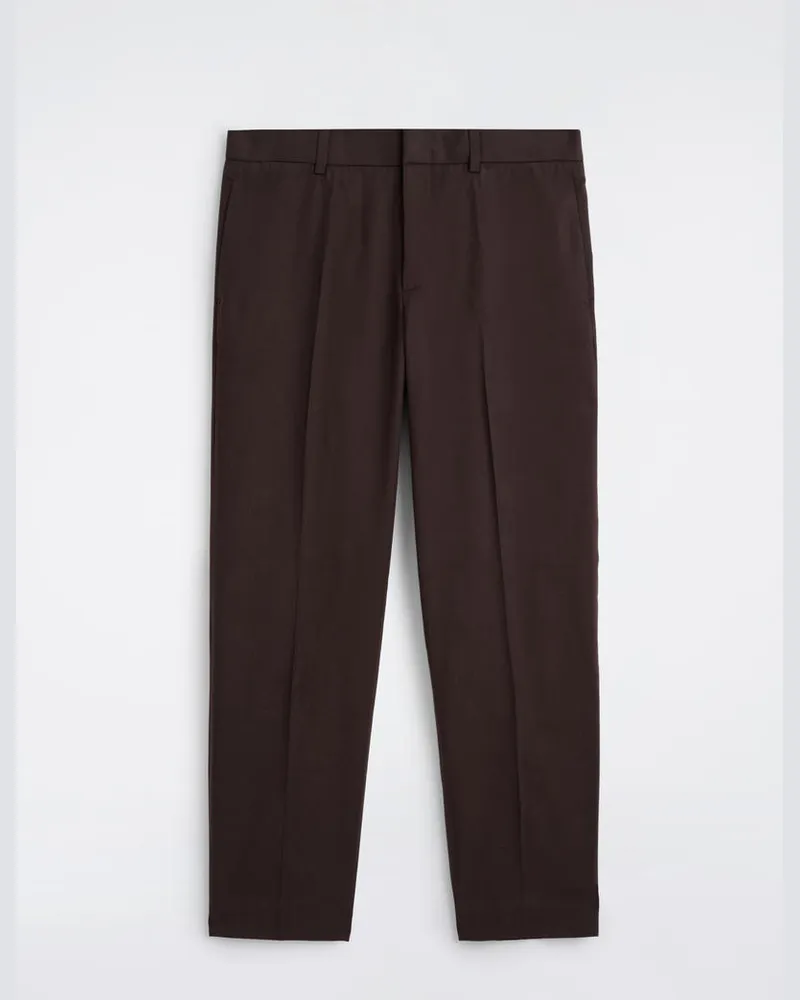 COS Chinohose Aus Baumwolle Mit Geradem Bein Braun