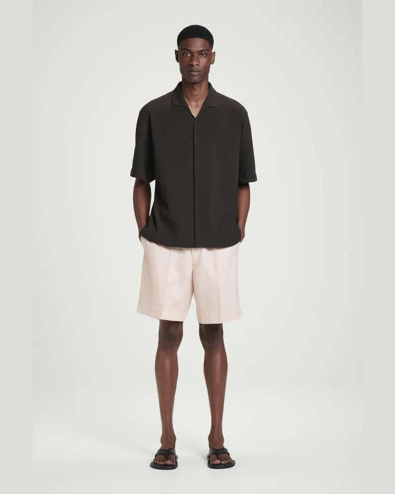 COS Leinenshorts Mit Elastischem Bund Orange