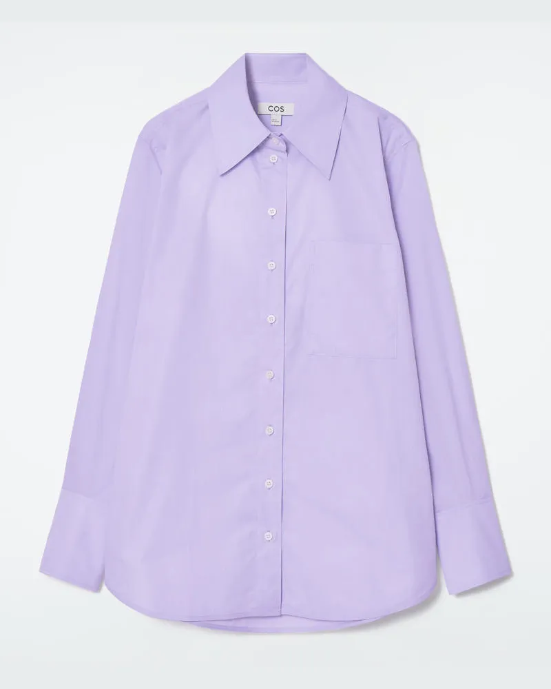 COS Elegantes Oversized-Hemd Lila