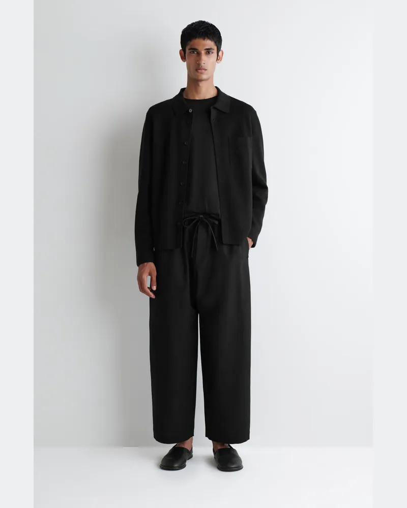 COS Hose Mit Kordelzugbund Und Barrel-Bein Schwarz
