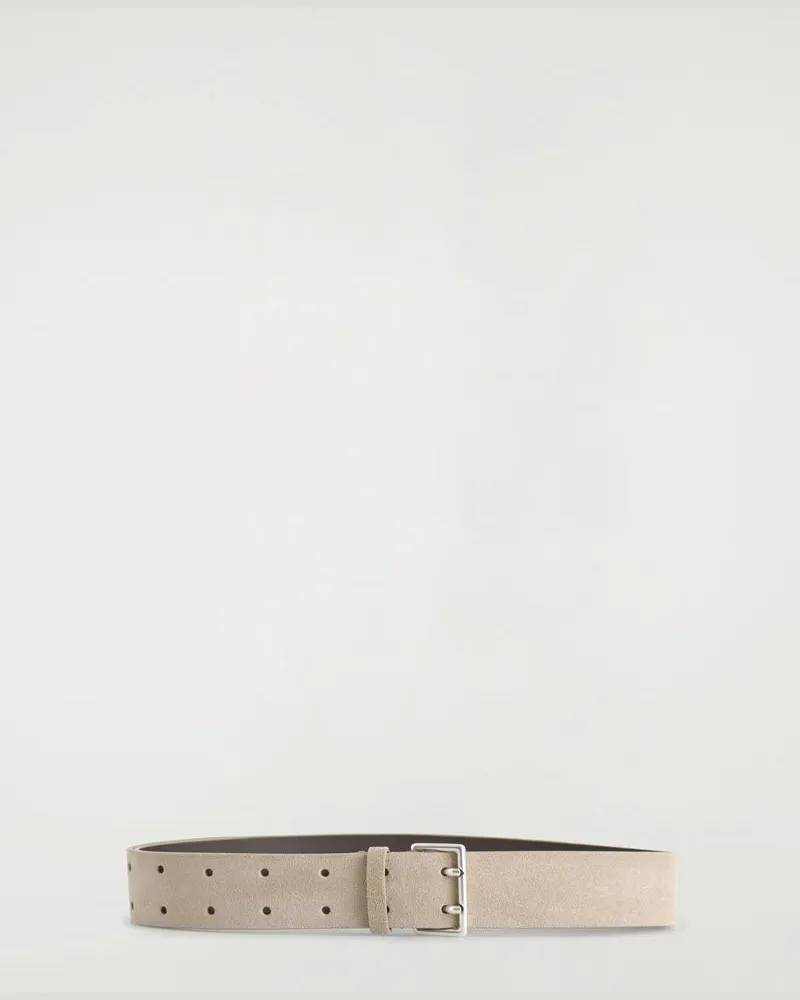 COS Wildledergürtel Mit Doppeldornschliesse Beige