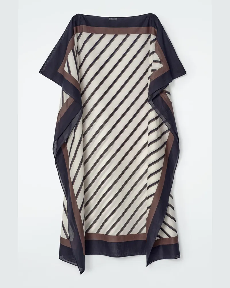 COS Drapierter Kaftan Aus Baumwolle Braun