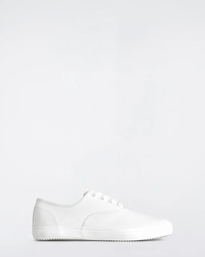 COS Turnschuhe Aus Canvas Weiß