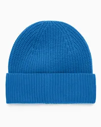 COS Gerippte Beanie Aus Woll-Kaschmir-Mix Blau