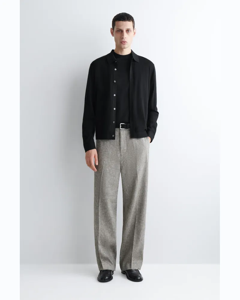 COS Lockere Leinenhose Mit Geradem Bein Braun