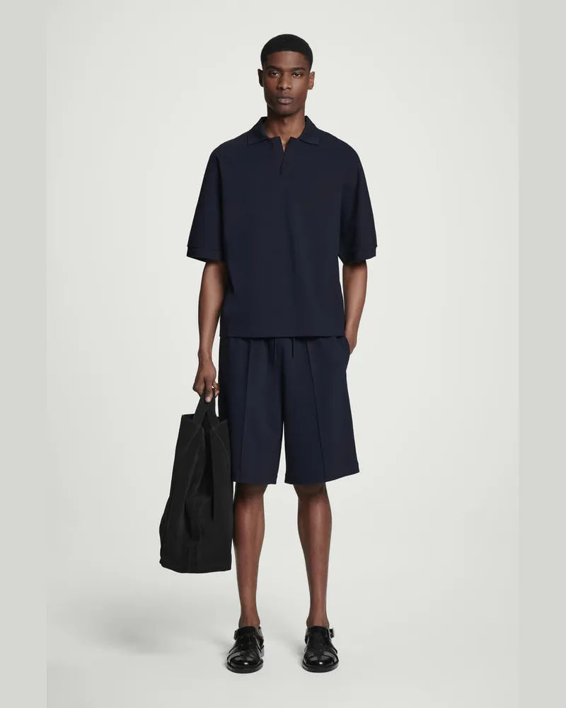 COS Joggingshorts Aus Merzerisiertem Jersey Blau