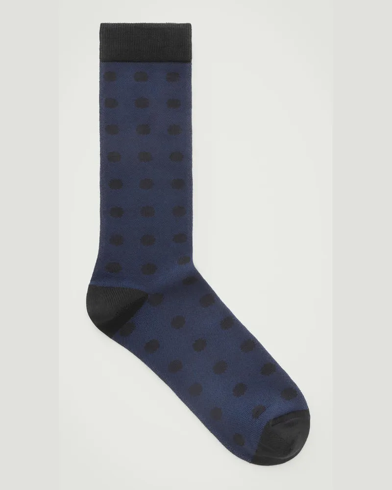 COS Socken Mit Polka Dots Blau