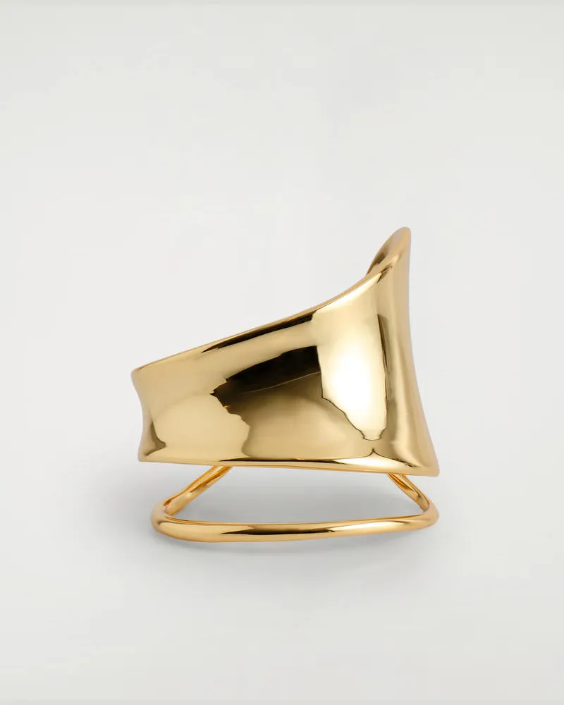 COS Skulpturaler Armreif Bronze