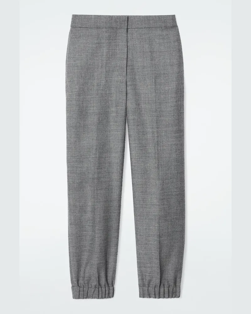 COS Hose Aus Wollflanell Mit Elastischem Bund Grau
