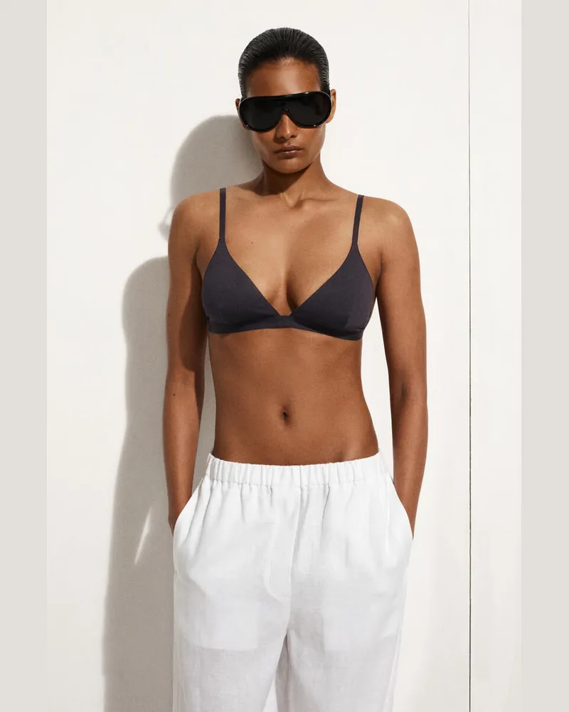 COS Triangel-Bikinioberteil Blau