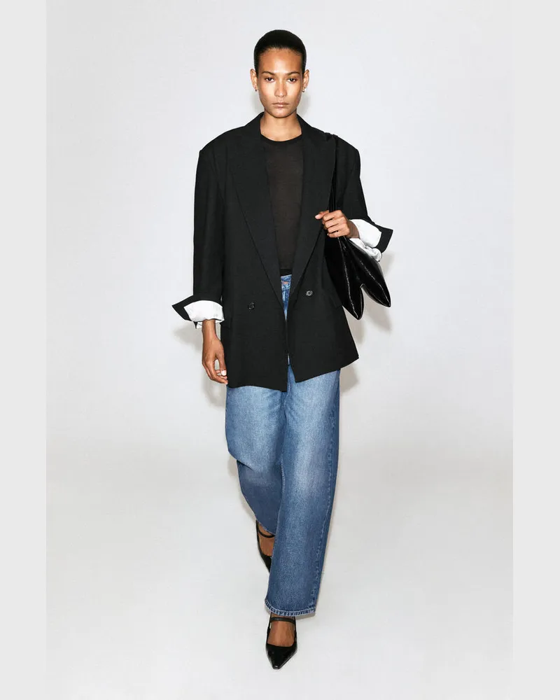COS Bay Jeans Mit Barrel-Bein Blau