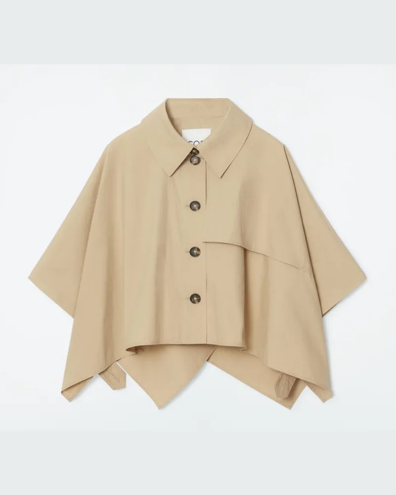 COS Verkürztes Cape Im Trenchcoat-Stil Beige