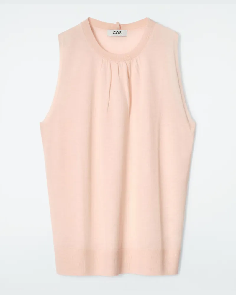 COS Pullunder Aus Feinem Kaschmir Beige