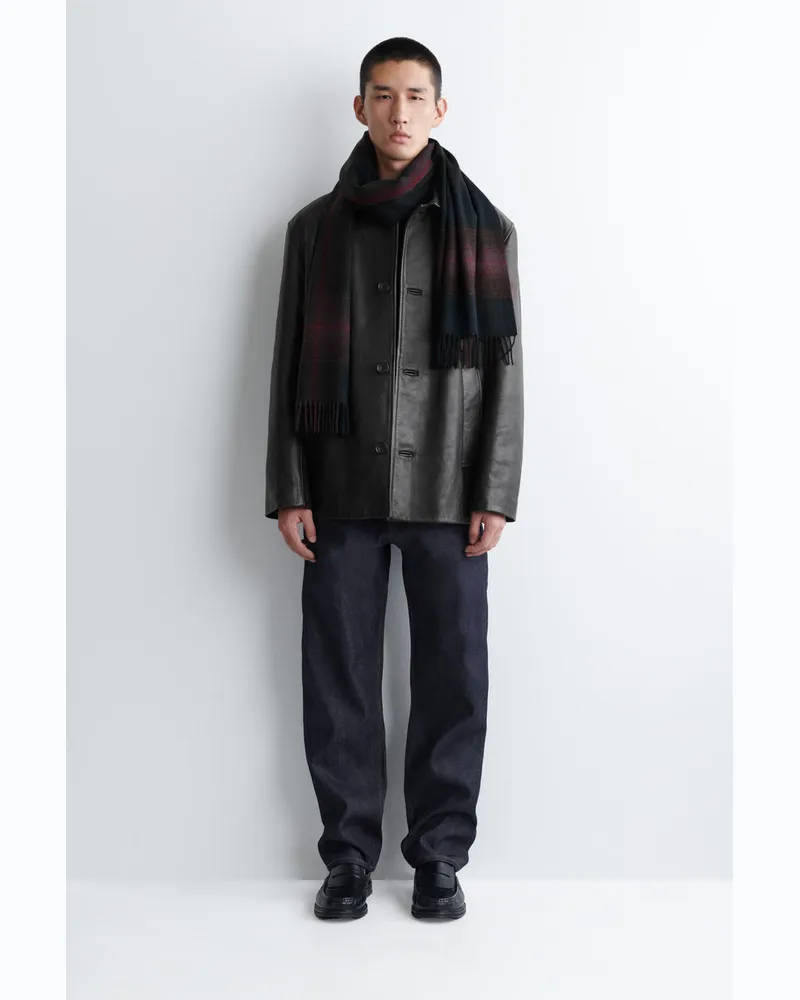 COS Schal Aus Woll-Kaschmir-Mix Mit Fransen Mehrfarbig