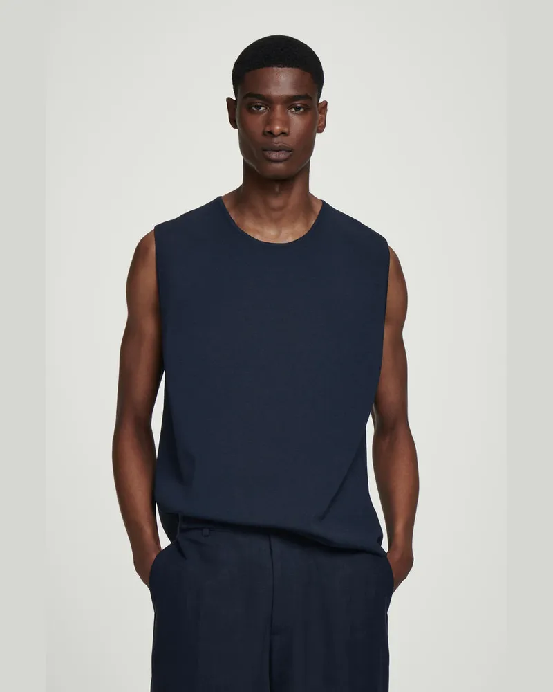 COS Sportliches Strick-Tanktop Blau
