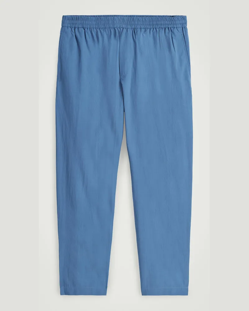 COS Schmal Zulaufende Baumwollhose Blau