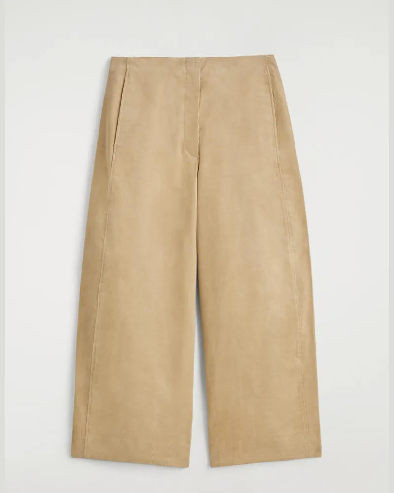 COS Cordhose Mit Barrel-Bein Beige