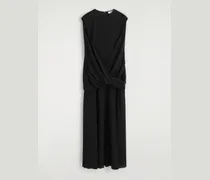 Drapiertes Maxikleid Aus Seide