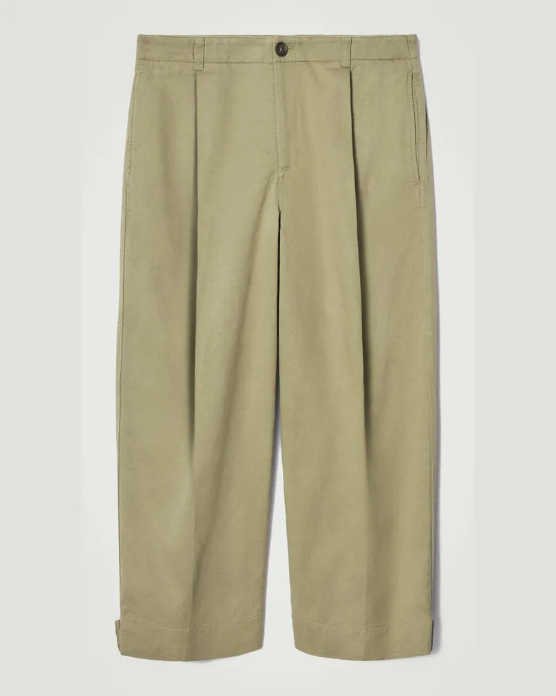 COS Verkürzte Hose Mit Barrel-Bein Beige