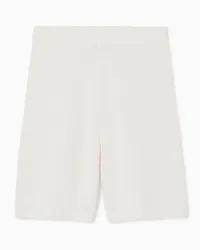 COS Bermudashorts Aus Rippstrick Weiss