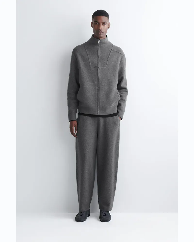 COS Jogginghose Aus Merinowolle Grau