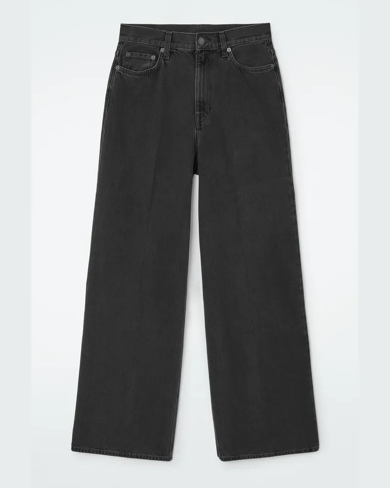 COS Tide Jeans Mit Weitem Bein Schwarz