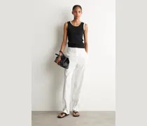 Leinenhose Mit Geradem Bein