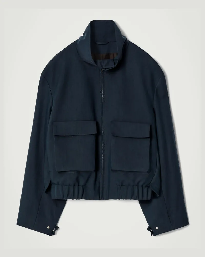 COS Bomberjacke Im Utility-Stil Blau
