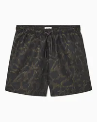 COS Badeshorts Mit Print Und Kordelzug Grau