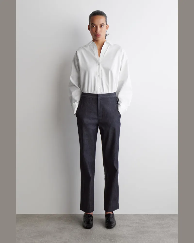 COS Hose Aus Denim Mit Geradem Bein Blau
