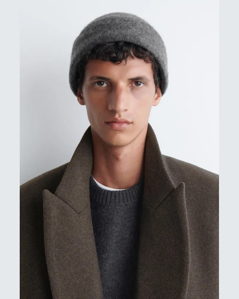 COS Beanie Aus Wollfilz Grau
