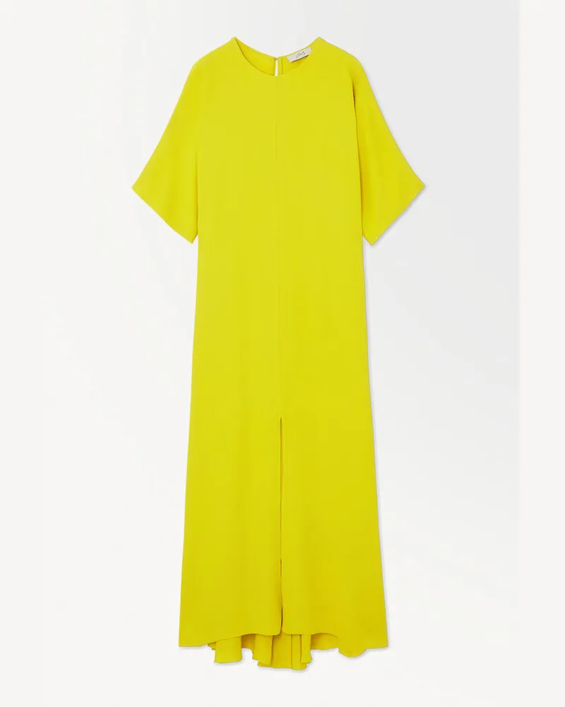 COS Das Fliessende T-Shirt-Kleid Gelb