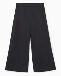 Cos Culottes Aus Leinen Navyblau