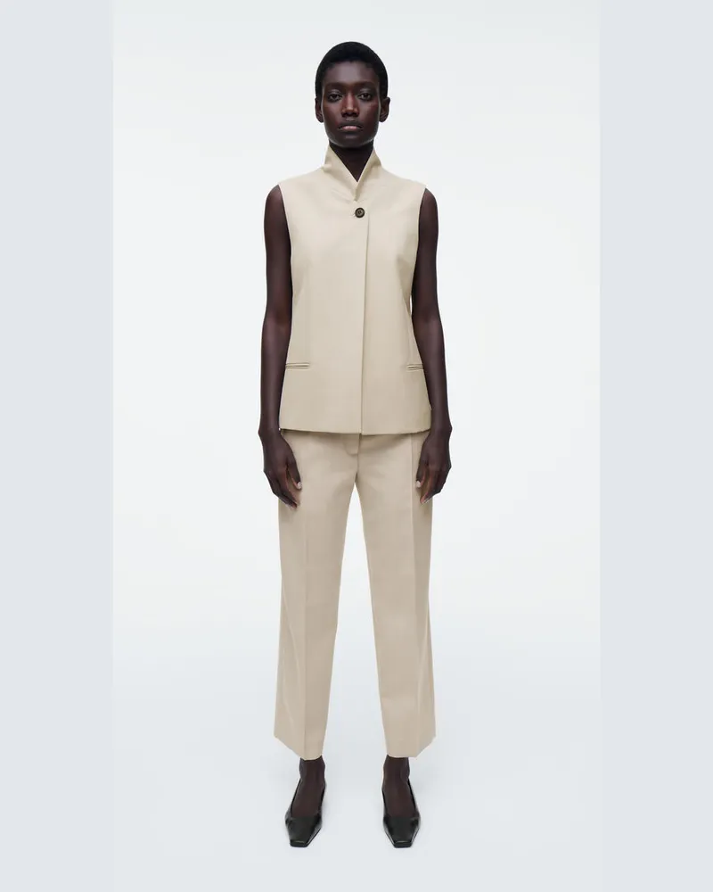 COS Wollhose Mit Schmalem Bein Beige