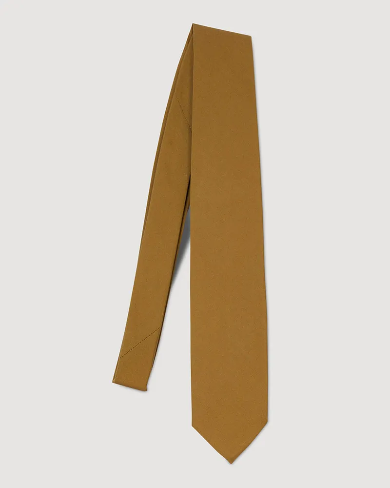 Sandro Breite Krawatte Kamel