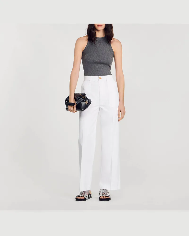 Sandro Denimhose Weiß