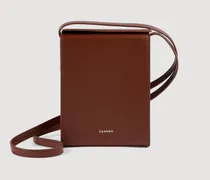 Leder-Handytasche mit Logo