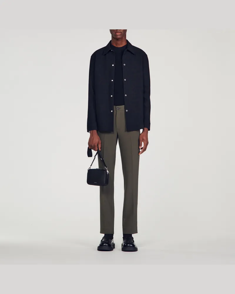 Sandro Jersey-Hose Khaki