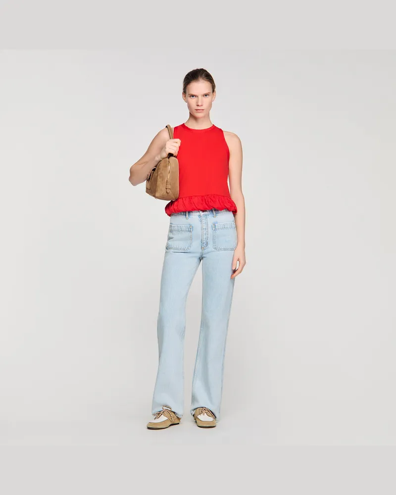 Sandro Gerade Jeans Hell-jeansblau