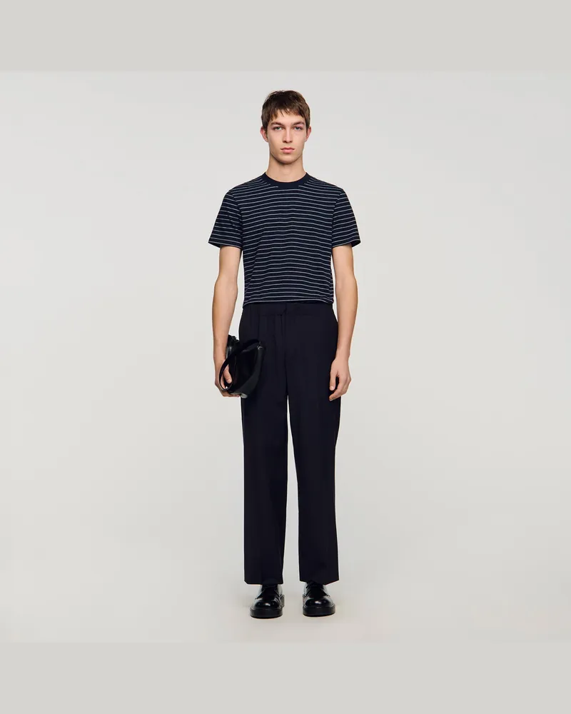 Sandro Weite Hose Marine