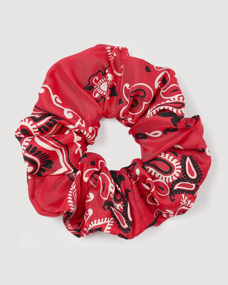 Sandro Haargummi Bandana-Muster Rouge