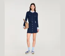 Kurzer Rippstrick-Cardigan