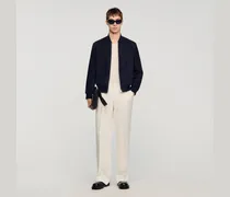 Wildlederblouson mit Reißverschluss