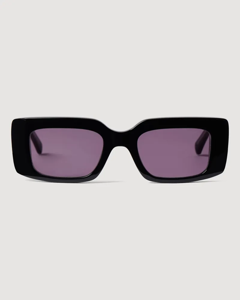 Sandro Sonnenbrille mit breiten Bügeln Schwarz