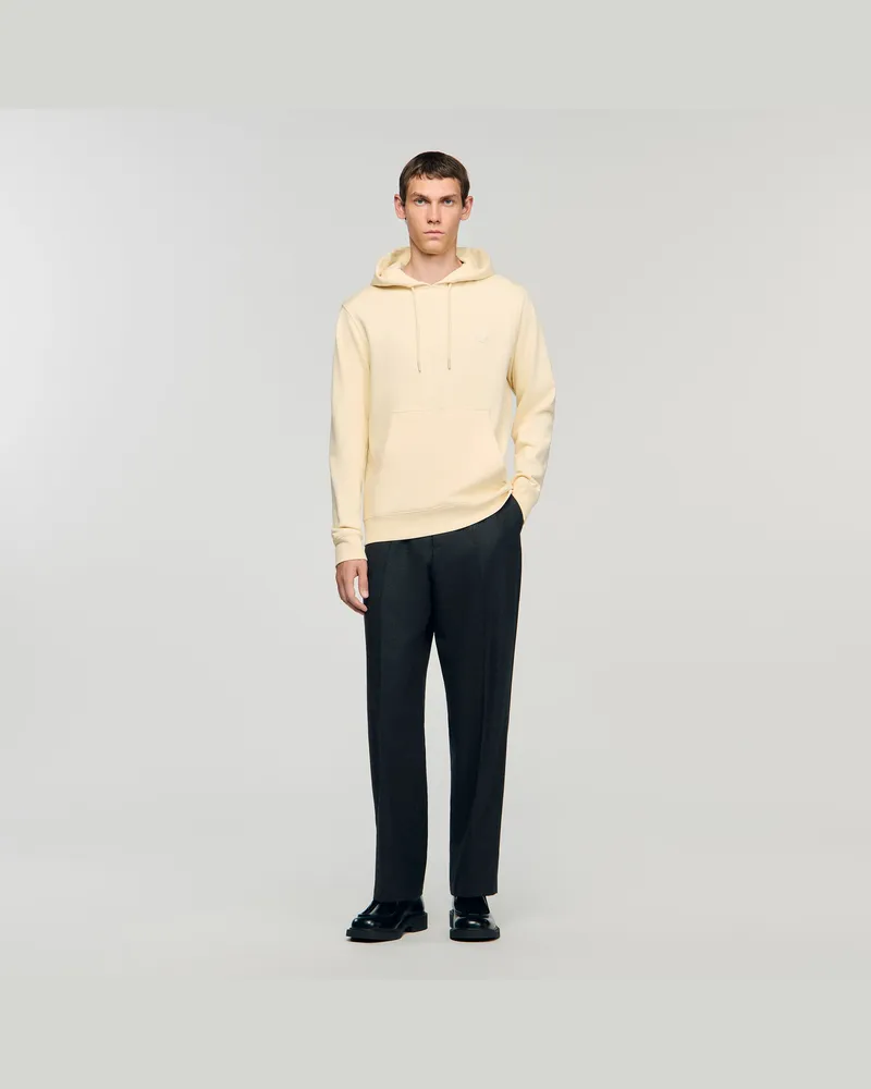 Sandro Sweatshirt mit Herz-Patch Butter