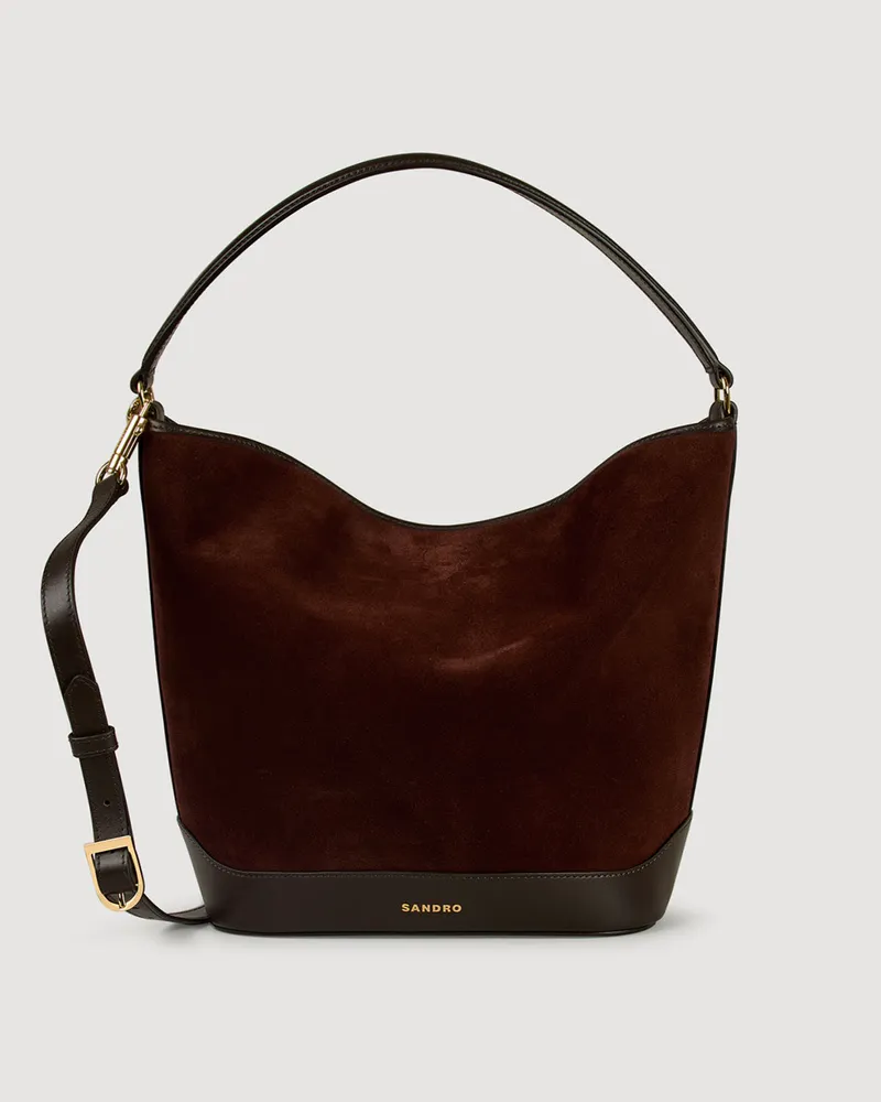 Sandro Beutel TANGOSO aus Vel. und Leder Mahogany