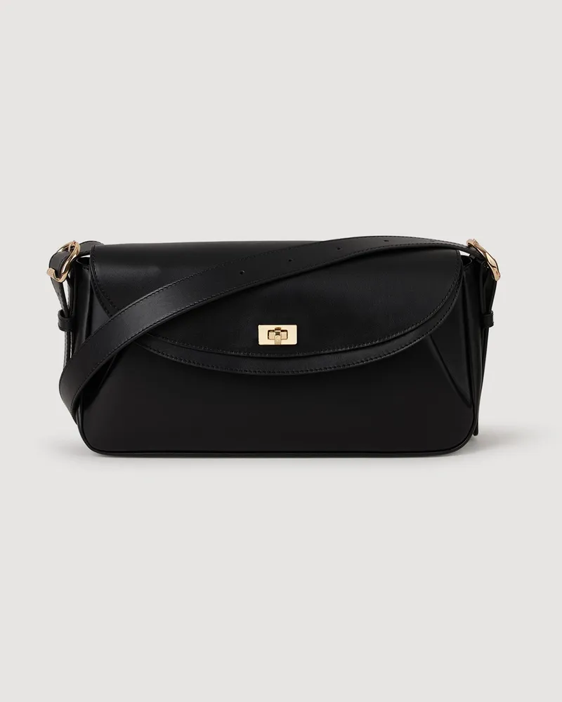 Sandro Tasche Le Mambo aus Glattleder Schwarz