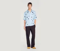 Fließendes Hemd mit Blumenprint