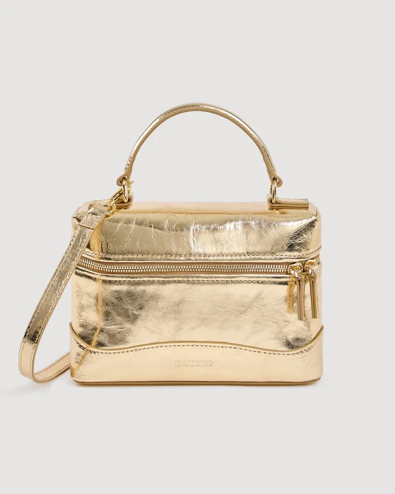 Sandro Tasche Tangolino aus Metallic-Leder Gold